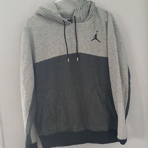 Jordan Two-Tone Gray and Black Hoodie